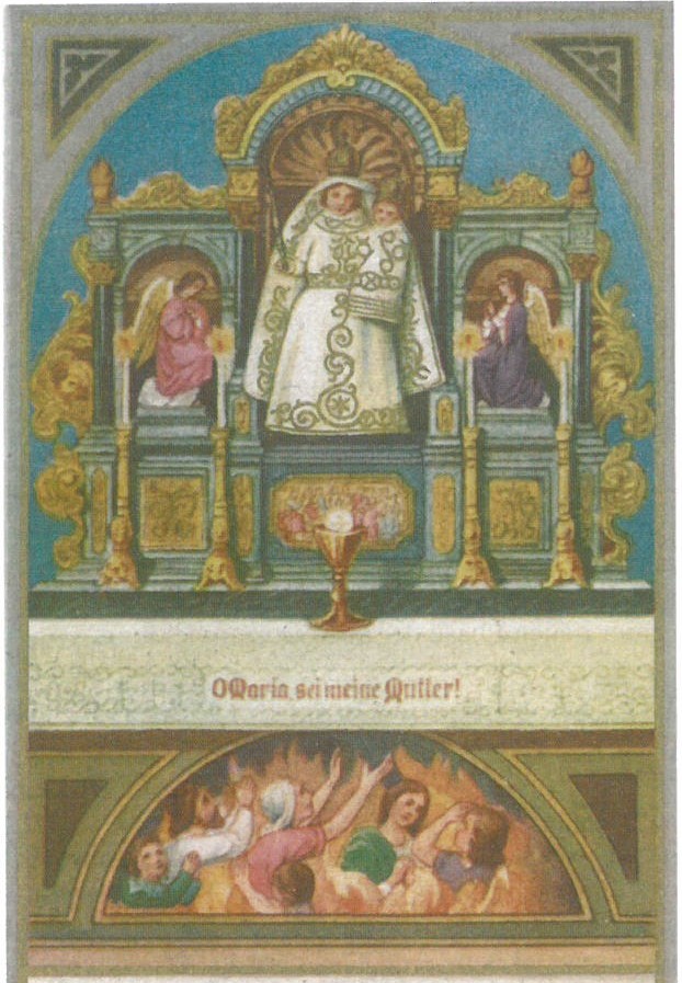 Altar und Titularbild des Marianischen Messbundes in der Franziskanerkirche zu Ingolstadt